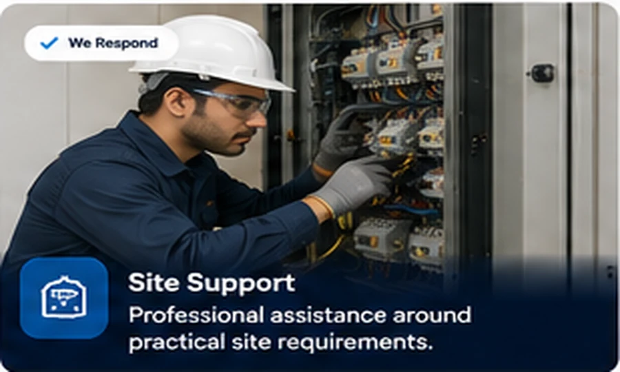 Technical site support illustration